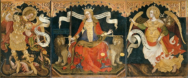 Илл.2. Якобелло дель Фьоре. Триптих. 1421г. Венеция-Юстиция.