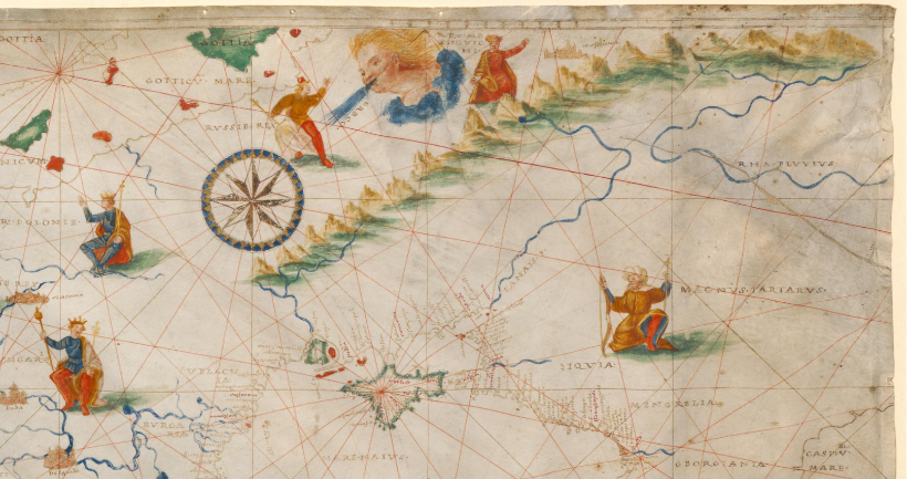 Ill. 13. The portolan chart, c. 1505, Italy