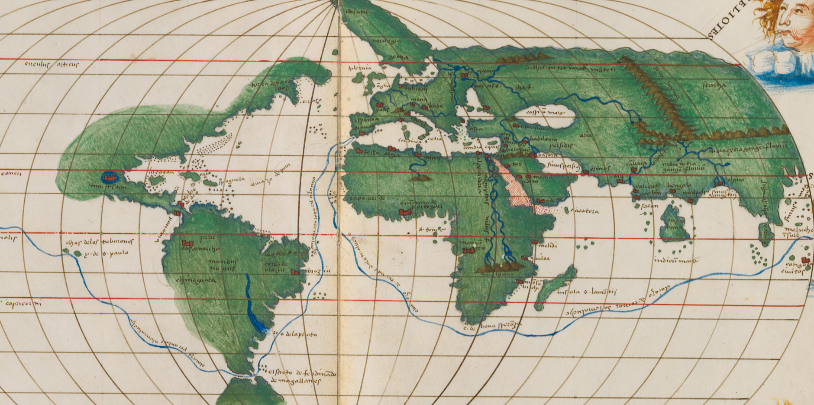 Ill. 15. Map from Atlas by Battista Agnese, c. 1541–1542
