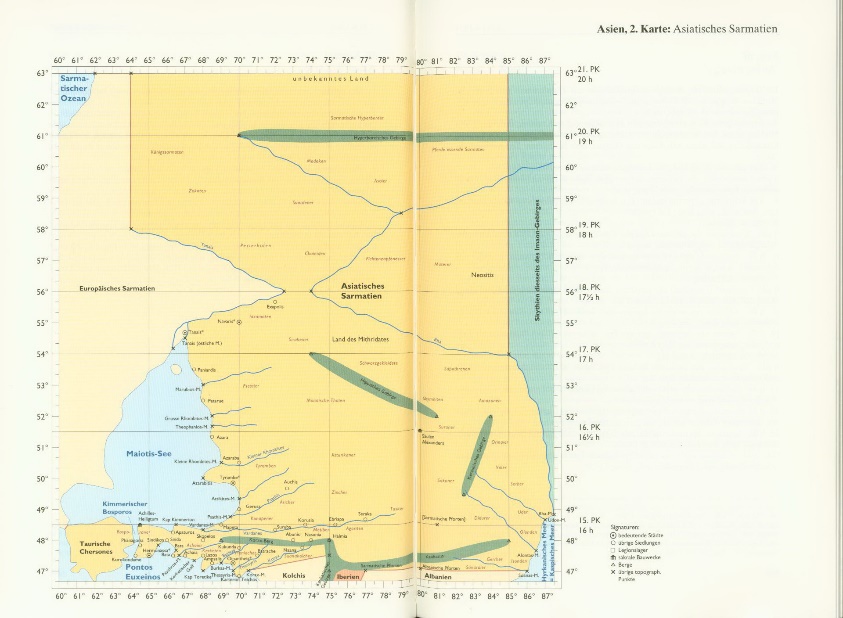Ill. 4. Map of Asiatic Sarmatia after Ptolemy